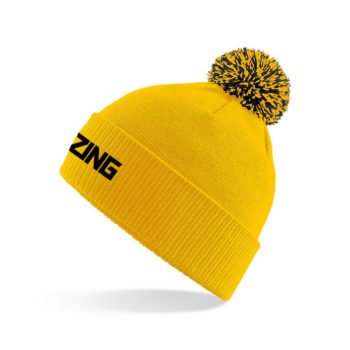 ZING Sportswear Bobble Hat | Training Kit and Teamwear – ZING - Gold and Black