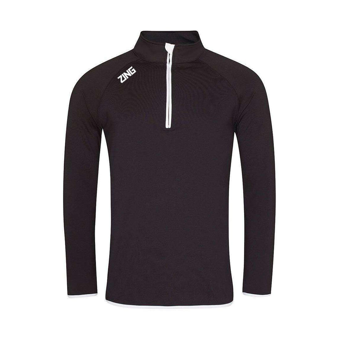 ZING Sportswear 1/4 Zipped Tracksuit | Training Kit and Teamwear Black and White