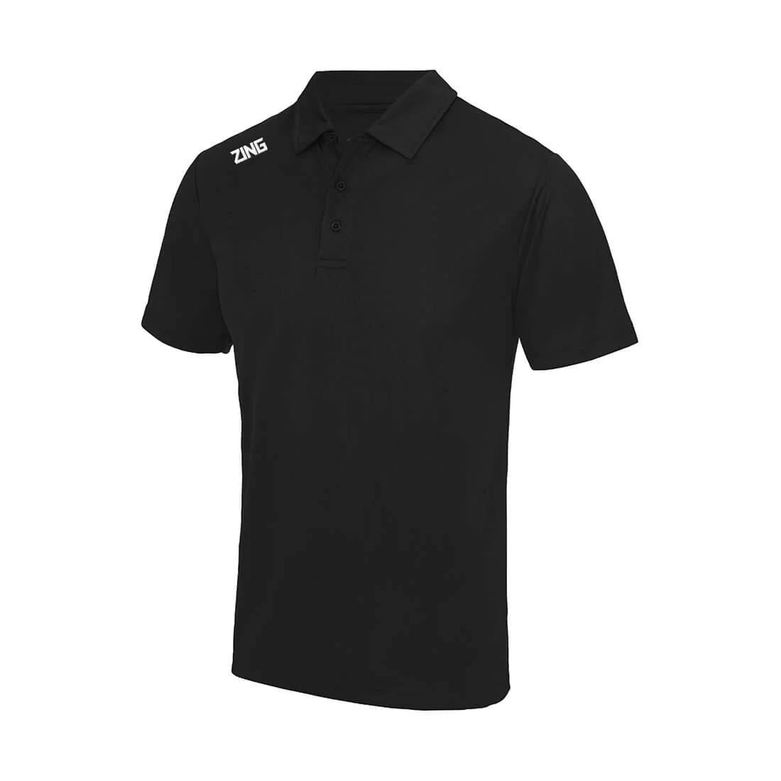 ZING Sportswear League Polo Shirt | Training Kit and Teamwear Front Black