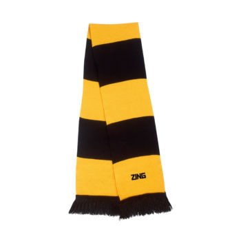 ZING Sportswear Sports Scarf - Black and Gold