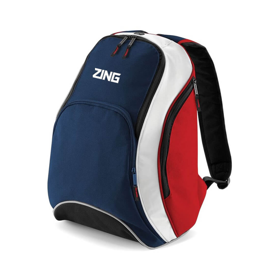 ZING Sportswear Rucksack | Training Kit and Teamwear – ZING - Navy and Red