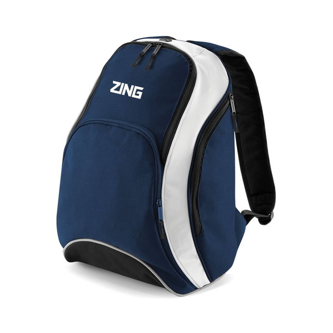 ZING Sportswear Team Rucksack | Training Kit and Teamwear – ZING - Navy and White