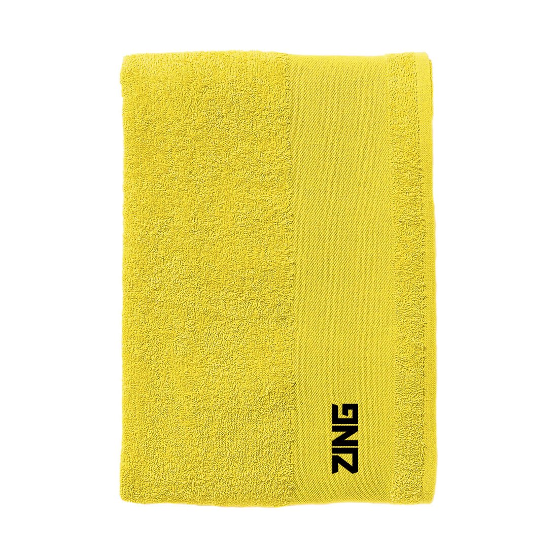 Sports Towel | Available in two sizes | ZING Sportswear - Yellow