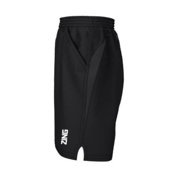 ZING Sportswear Sideline Shorts | Training Kit and Teamwear - Side Black
